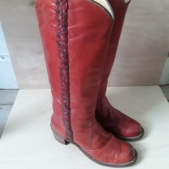 Frye Shoes - Frye Braided Tall Boots